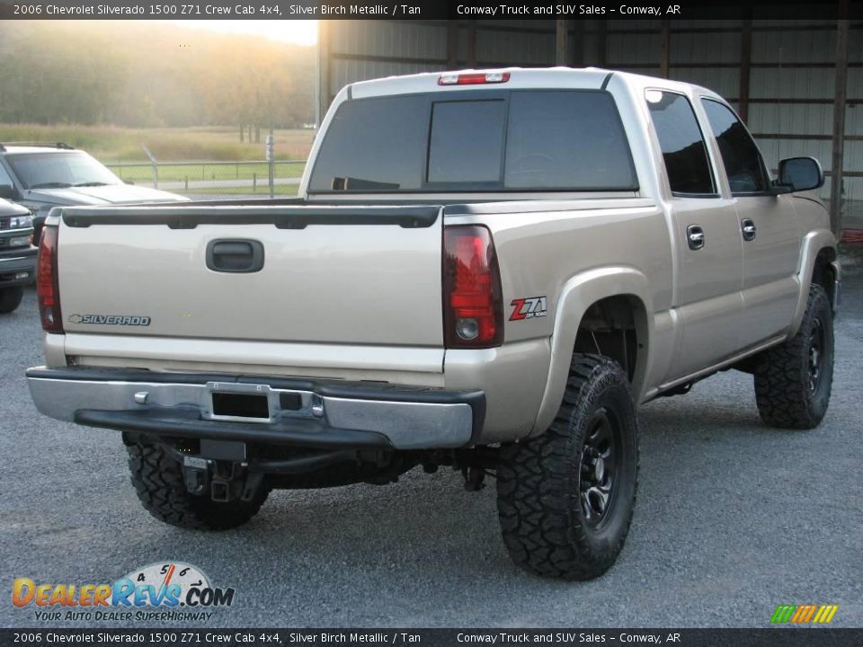 2006 Chevrolet Silverado 1500 Z71 Crew Cab 4x4 Silver Birch Metallic / Tan Photo #6