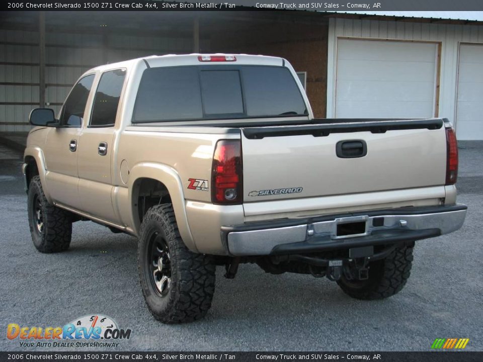 2006 Chevrolet Silverado 1500 Z71 Crew Cab 4x4 Silver Birch Metallic / Tan Photo #7