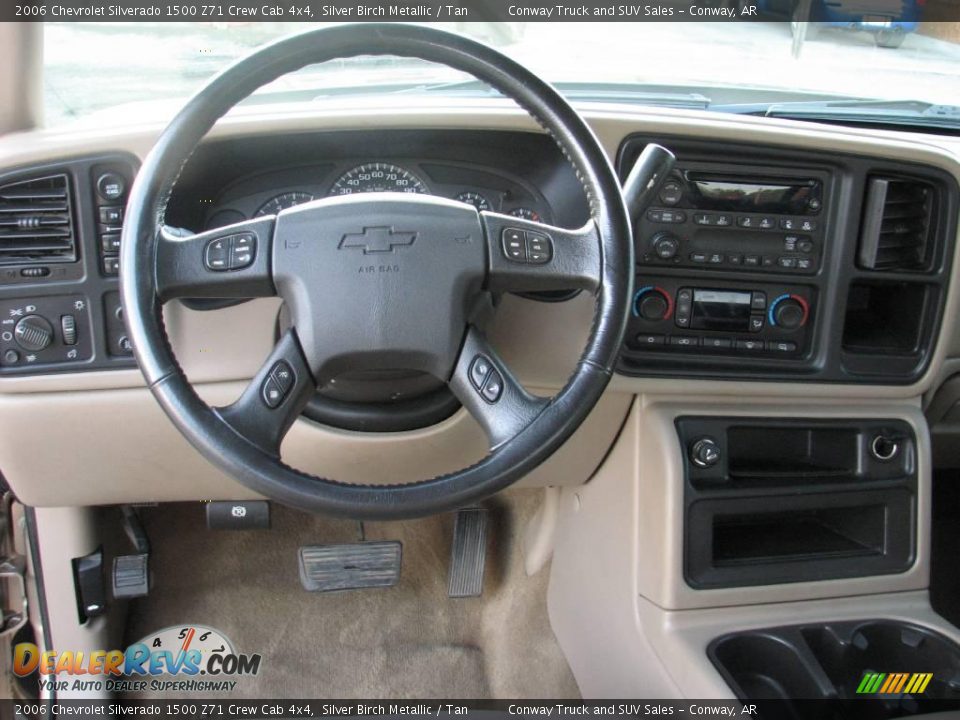 2006 Chevrolet Silverado 1500 Z71 Crew Cab 4x4 Silver Birch Metallic / Tan Photo #8