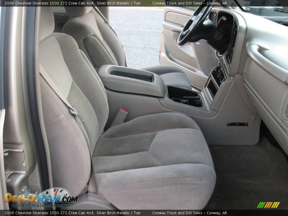 2006 Chevrolet Silverado 1500 Z71 Crew Cab 4x4 Silver Birch Metallic / Tan Photo #11