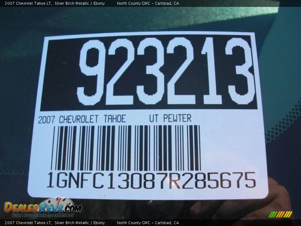 2007 Chevrolet Tahoe LT Silver Birch Metallic / Ebony Photo #12