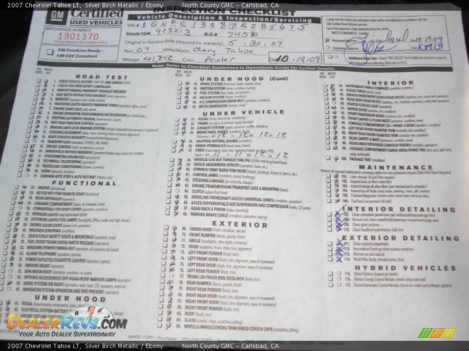 2007 Chevrolet Tahoe LT Silver Birch Metallic / Ebony Photo #21