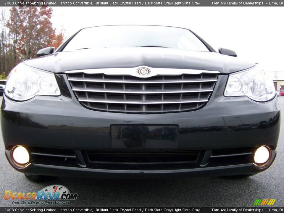2008 Chrysler Sebring Limited Hardtop Convertible Brilliant Black Crystal Pearl / Dark Slate Gray/Light Slate Gray Photo #3