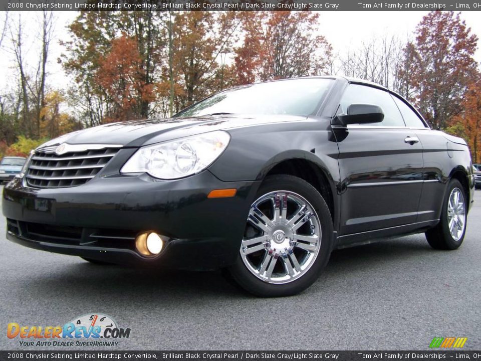 2008 Chrysler Sebring Limited Hardtop Convertible Brilliant Black Crystal Pearl / Dark Slate Gray/Light Slate Gray Photo #5