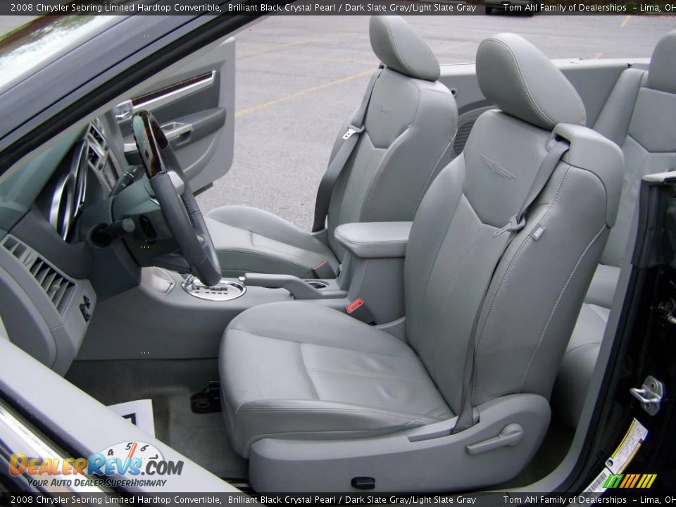 2008 Chrysler Sebring Limited Hardtop Convertible Brilliant Black Crystal Pearl / Dark Slate Gray/Light Slate Gray Photo #11