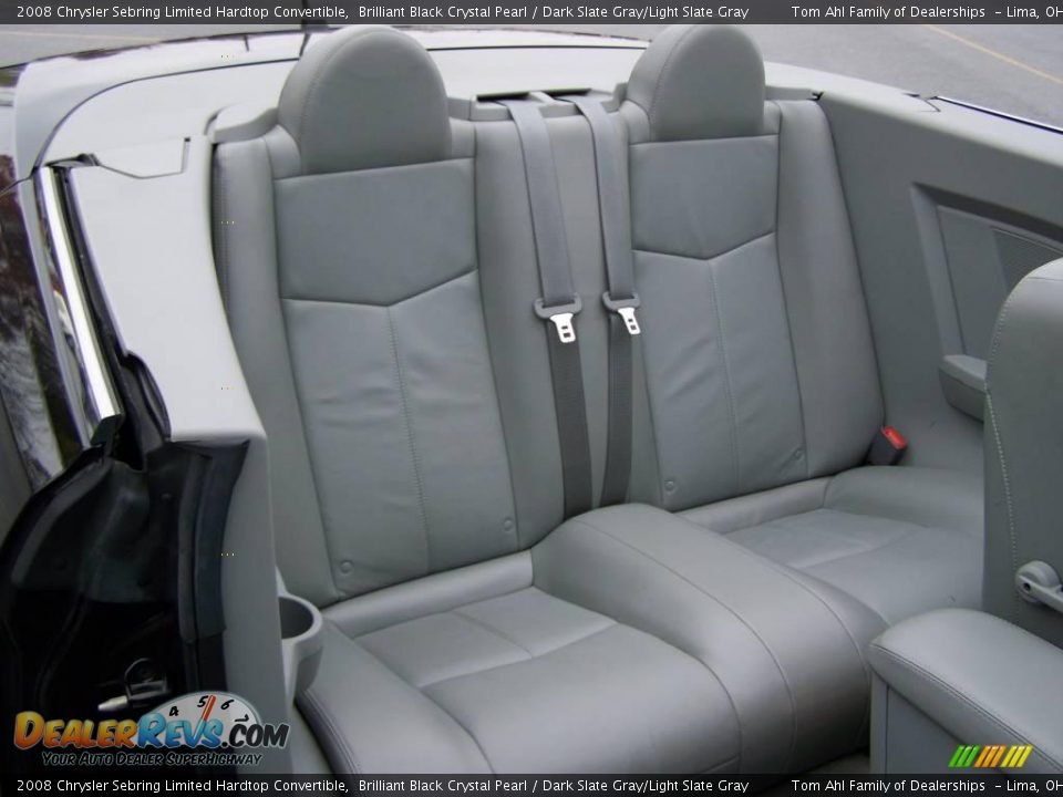 2008 Chrysler Sebring Limited Hardtop Convertible Brilliant Black Crystal Pearl / Dark Slate Gray/Light Slate Gray Photo #13