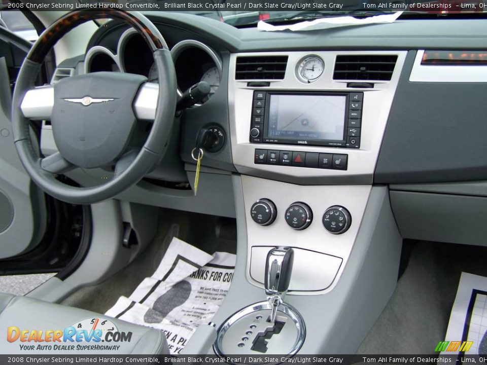 2008 Chrysler Sebring Limited Hardtop Convertible Brilliant Black Crystal Pearl / Dark Slate Gray/Light Slate Gray Photo #14