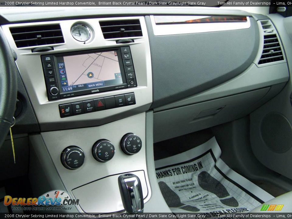 2008 Chrysler Sebring Limited Hardtop Convertible Brilliant Black Crystal Pearl / Dark Slate Gray/Light Slate Gray Photo #18