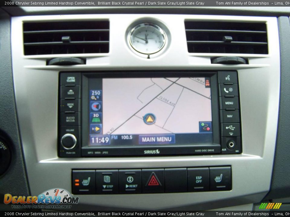 2008 Chrysler Sebring Limited Hardtop Convertible Brilliant Black Crystal Pearl / Dark Slate Gray/Light Slate Gray Photo #19