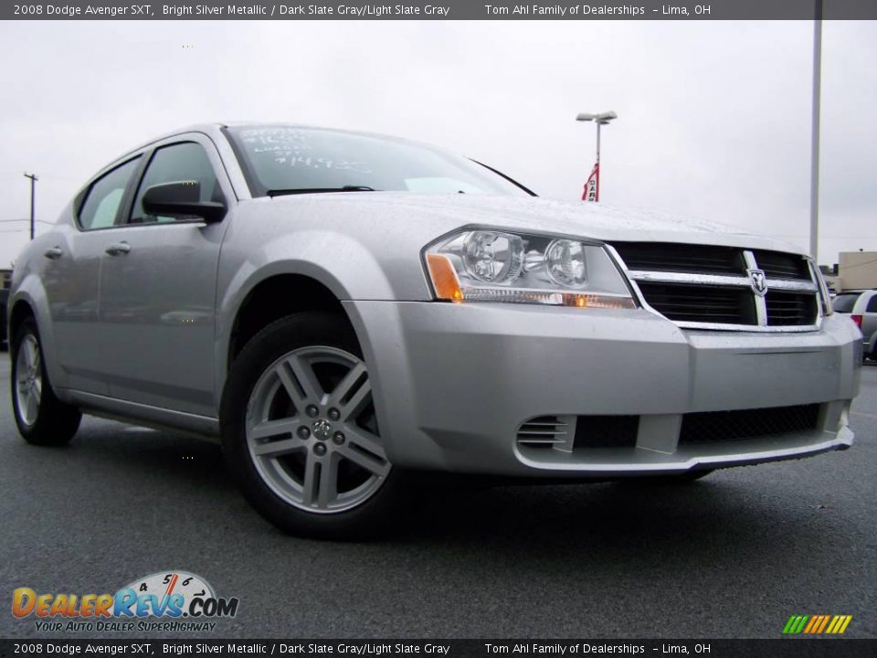 2008 Dodge Avenger SXT Bright Silver Metallic / Dark Slate Gray/Light Slate Gray Photo #1