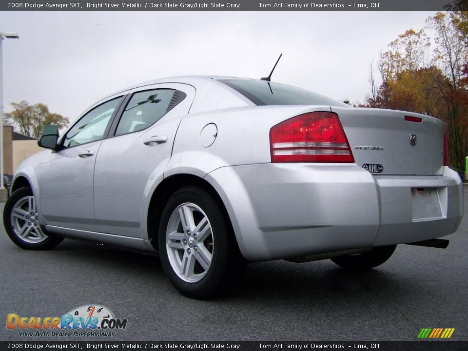 2008 Dodge Avenger SXT Bright Silver Metallic / Dark Slate Gray/Light Slate Gray Photo #4