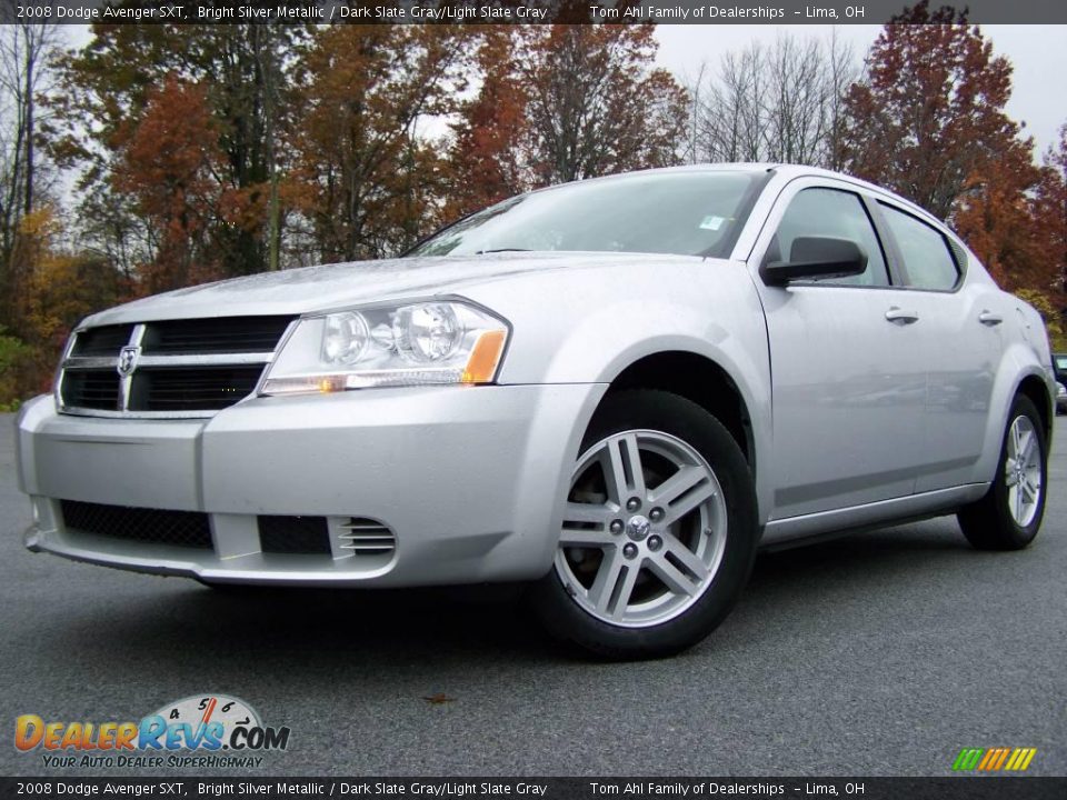 2008 Dodge Avenger SXT Bright Silver Metallic / Dark Slate Gray/Light Slate Gray Photo #5