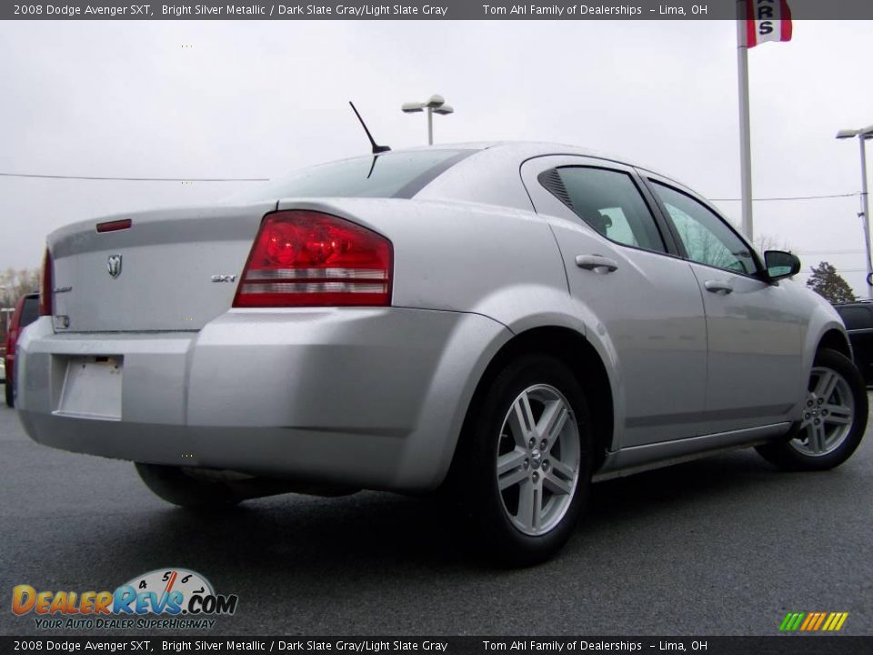 2008 Dodge Avenger SXT Bright Silver Metallic / Dark Slate Gray/Light Slate Gray Photo #7