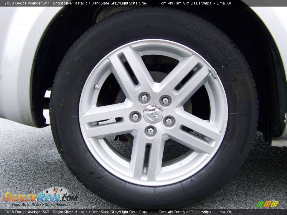 2008 Dodge Avenger SXT Bright Silver Metallic / Dark Slate Gray/Light Slate Gray Photo #8