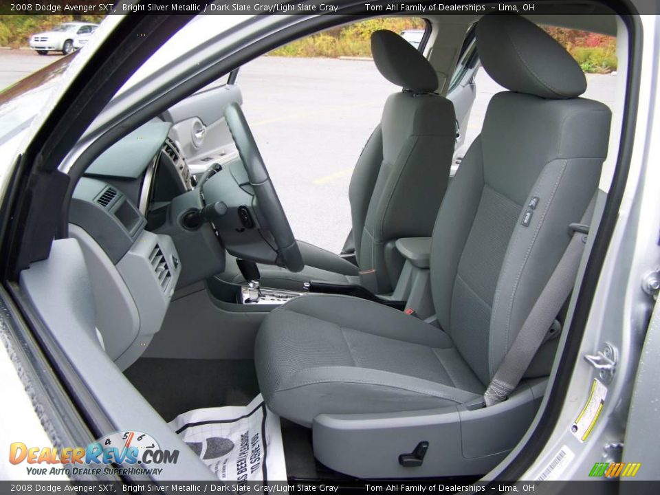 2008 Dodge Avenger SXT Bright Silver Metallic / Dark Slate Gray/Light Slate Gray Photo #9