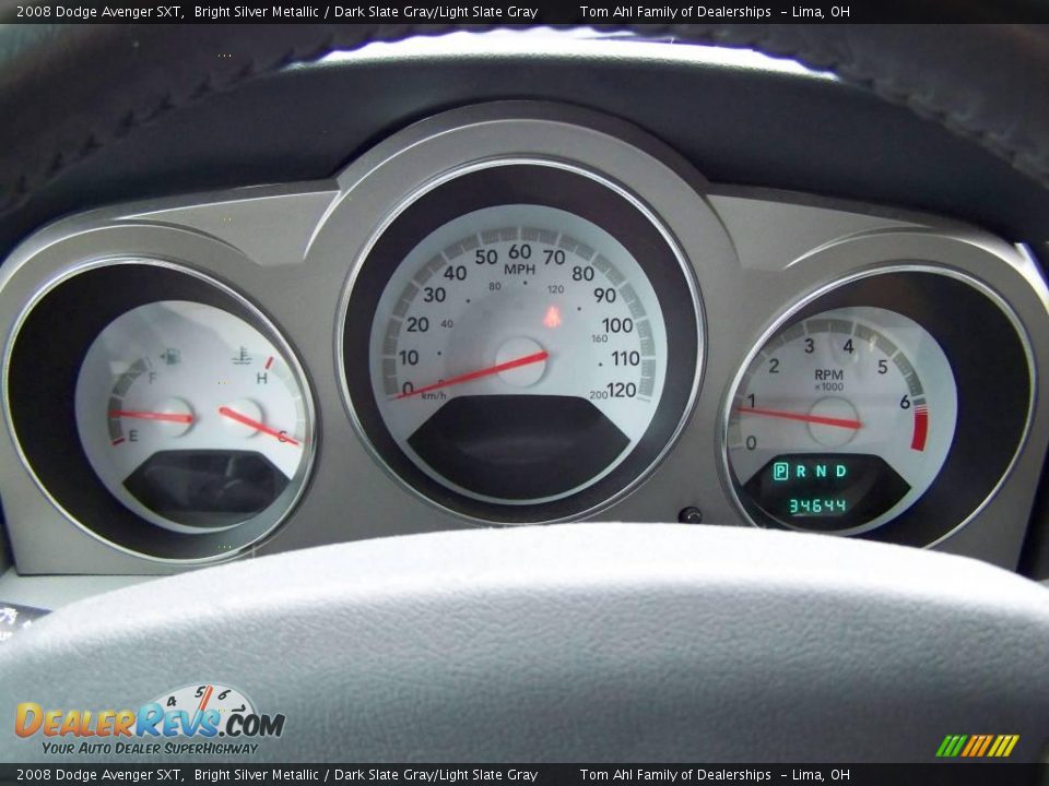 2008 Dodge Avenger SXT Bright Silver Metallic / Dark Slate Gray/Light Slate Gray Photo #15