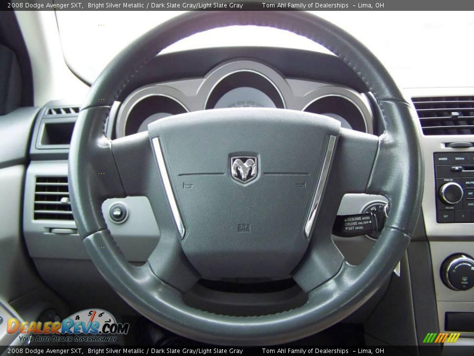 2008 Dodge Avenger SXT Bright Silver Metallic / Dark Slate Gray/Light Slate Gray Photo #16