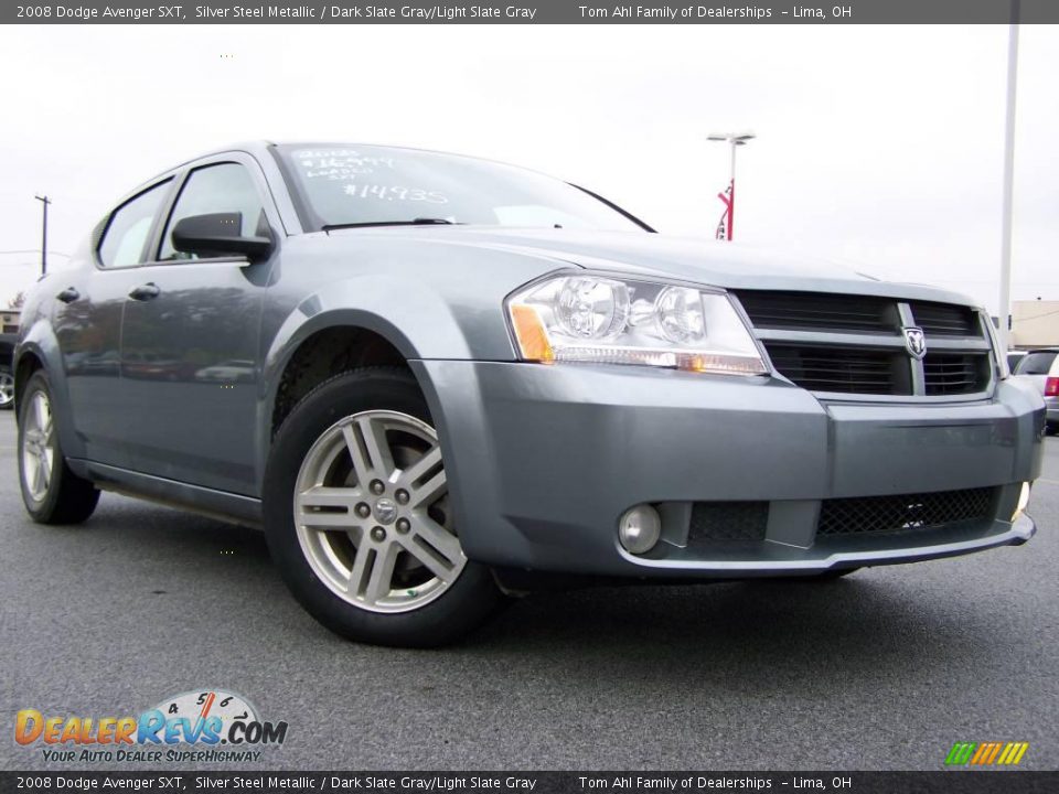 2008 Dodge Avenger SXT Silver Steel Metallic / Dark Slate Gray/Light Slate Gray Photo #1