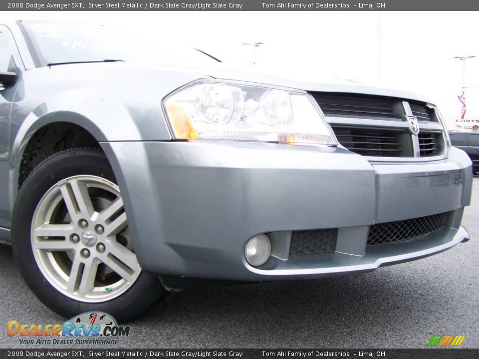 2008 Dodge Avenger SXT Silver Steel Metallic / Dark Slate Gray/Light Slate Gray Photo #2
