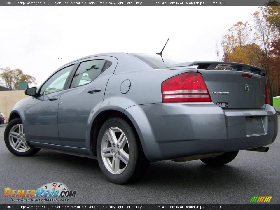 2008 Dodge Avenger SXT Silver Steel Metallic / Dark Slate Gray/Light Slate Gray Photo #4
