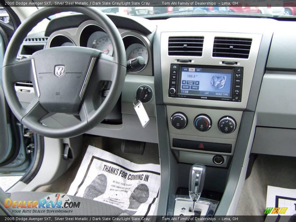 2008 Dodge Avenger SXT Silver Steel Metallic / Dark Slate Gray/Light Slate Gray Photo #12