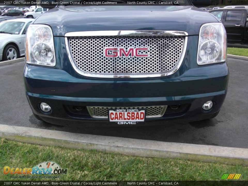 2007 GMC Yukon Denali AWD Blue-Green Crystal / Cocoa/Light Cashmere Photo #7