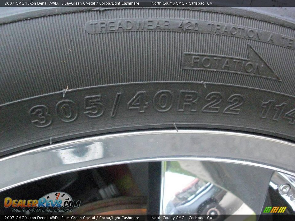 2007 GMC Yukon Denali AWD Blue-Green Crystal / Cocoa/Light Cashmere Photo #9