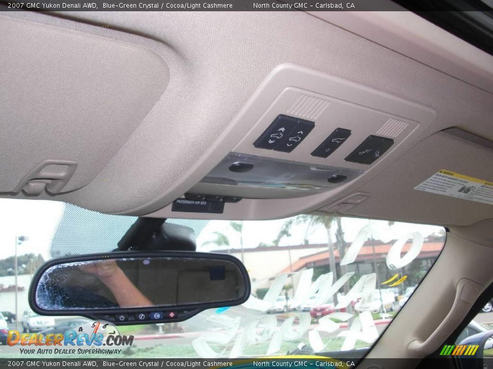 2007 GMC Yukon Denali AWD Blue-Green Crystal / Cocoa/Light Cashmere Photo #15