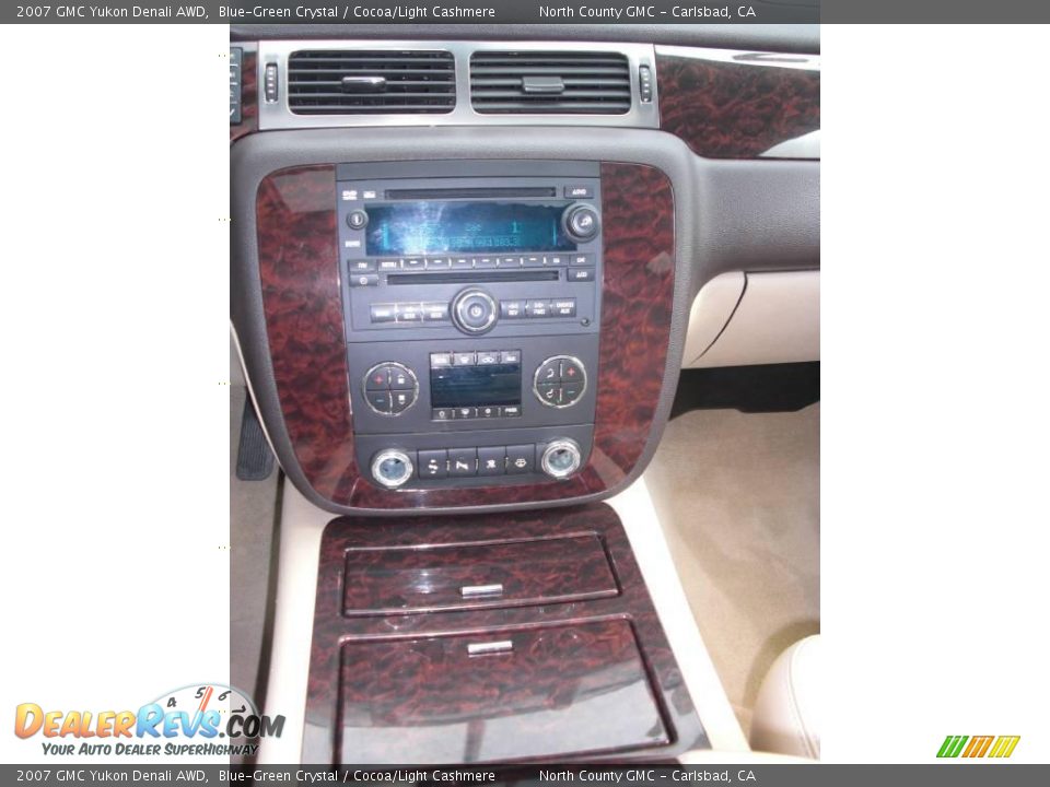 2007 GMC Yukon Denali AWD Blue-Green Crystal / Cocoa/Light Cashmere Photo #21