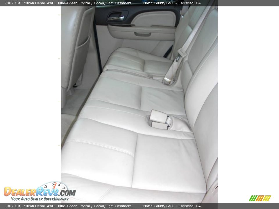 2007 GMC Yukon Denali AWD Blue-Green Crystal / Cocoa/Light Cashmere Photo #27
