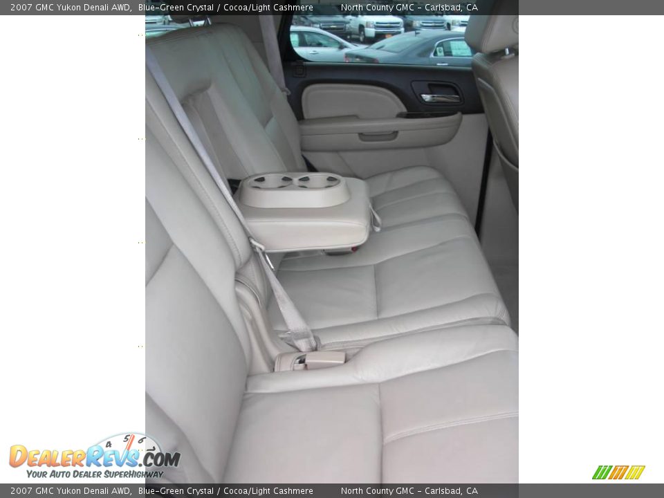 2007 GMC Yukon Denali AWD Blue-Green Crystal / Cocoa/Light Cashmere Photo #33
