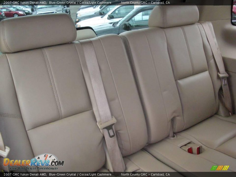2007 GMC Yukon Denali AWD Blue-Green Crystal / Cocoa/Light Cashmere Photo #34
