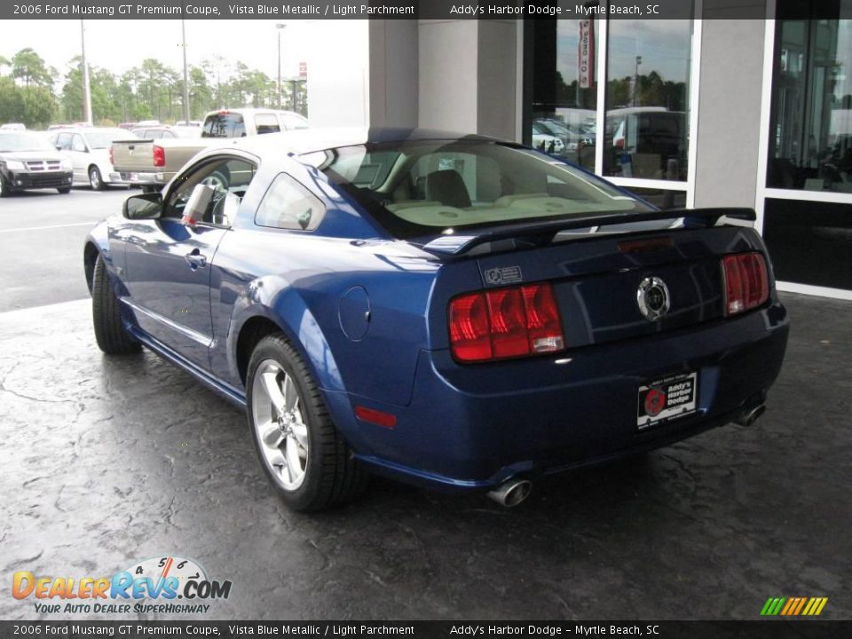 2006 Ford Mustang GT Premium Coupe Vista Blue Metallic / Light Parchment Photo #8
