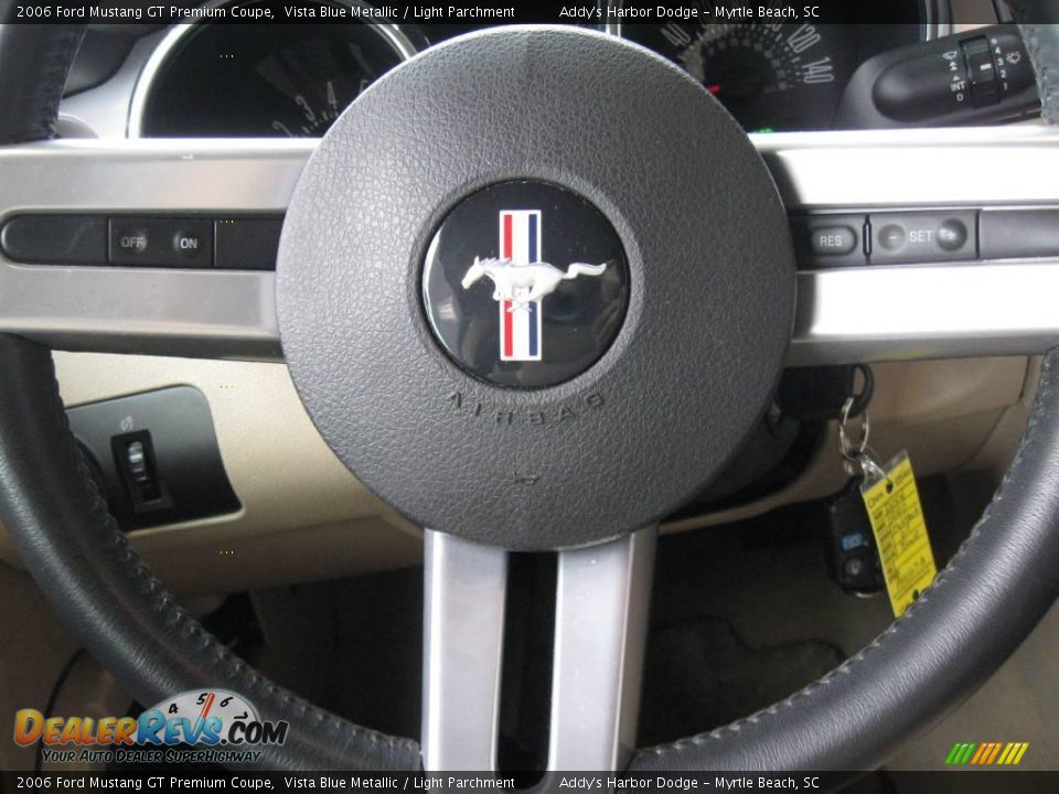 2006 Ford Mustang GT Premium Coupe Vista Blue Metallic / Light Parchment Photo #22