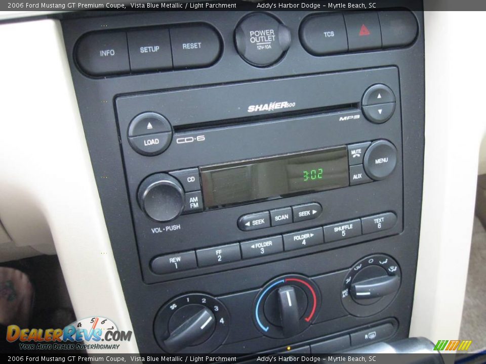 2006 Ford Mustang GT Premium Coupe Vista Blue Metallic / Light Parchment Photo #24