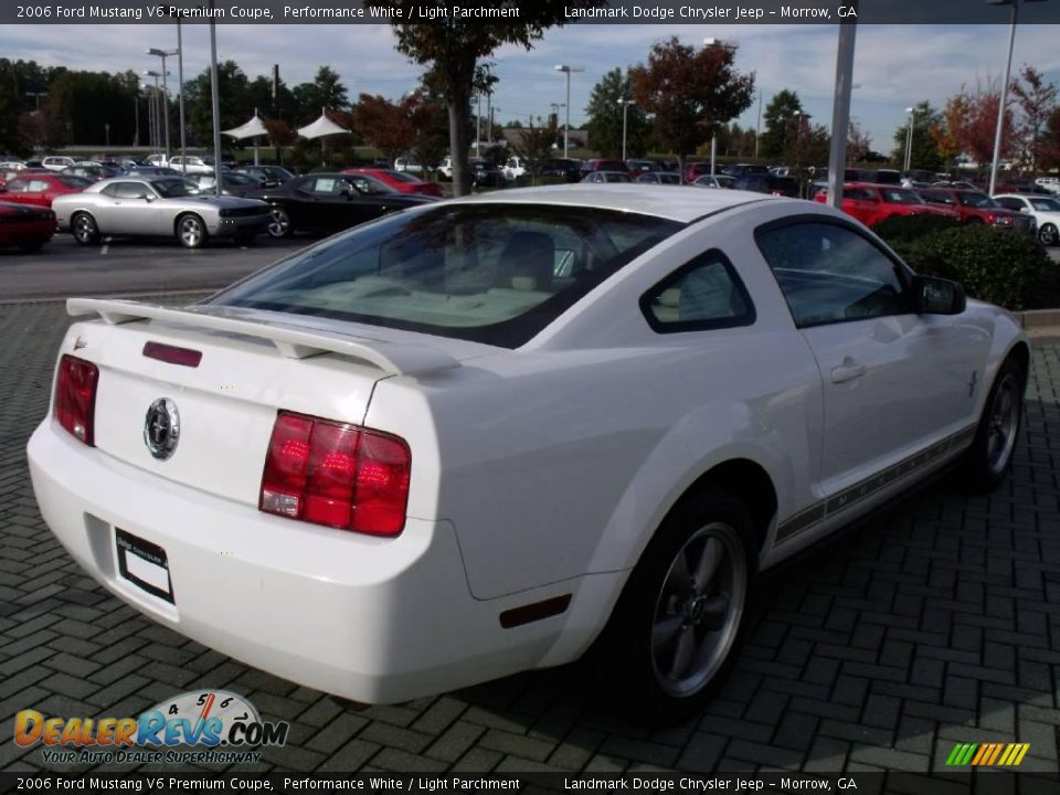 2006 Ford Mustang V6 Premium Coupe Performance White / Light Parchment Photo #5