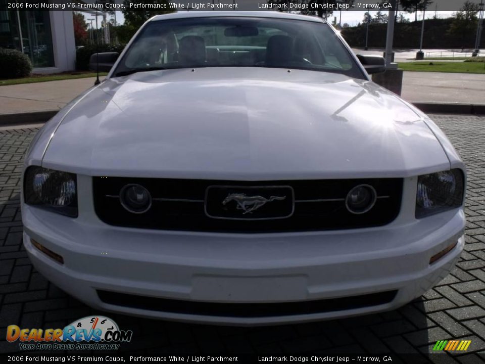 2006 Ford Mustang V6 Premium Coupe Performance White / Light Parchment Photo #8
