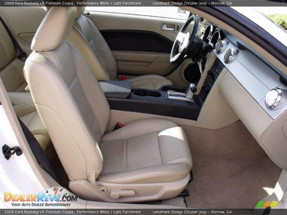 2006 Ford Mustang V6 Premium Coupe Performance White / Light Parchment Photo #12