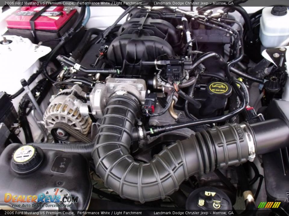 2006 Ford Mustang V6 Premium Coupe Performance White / Light Parchment Photo #20