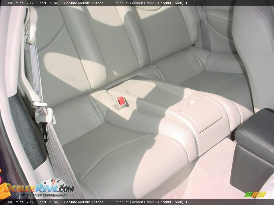 2008 Infiniti G 37 S Sport Coupe Blue Slate Metallic / Stone Photo #19
