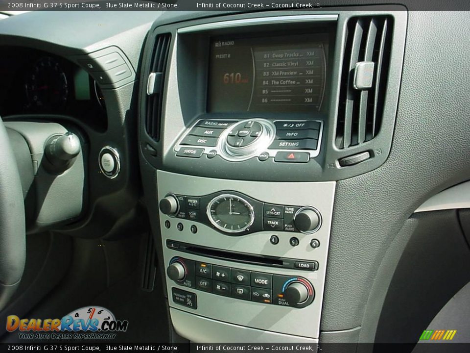 2008 Infiniti G 37 S Sport Coupe Blue Slate Metallic / Stone Photo #21