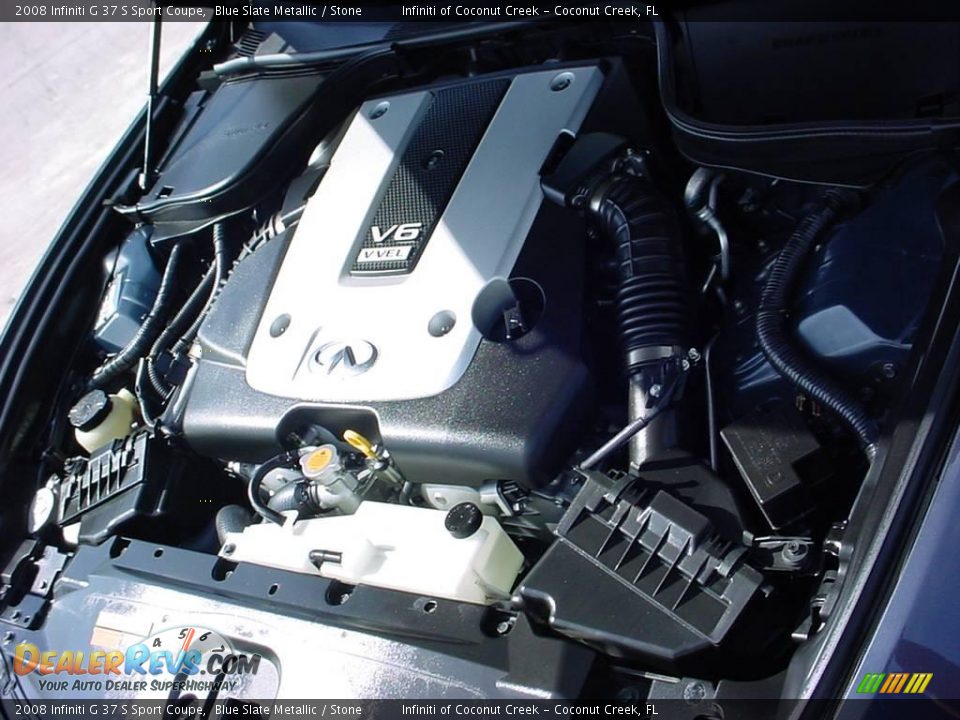 2008 Infiniti G 37 S Sport Coupe Blue Slate Metallic / Stone Photo #25