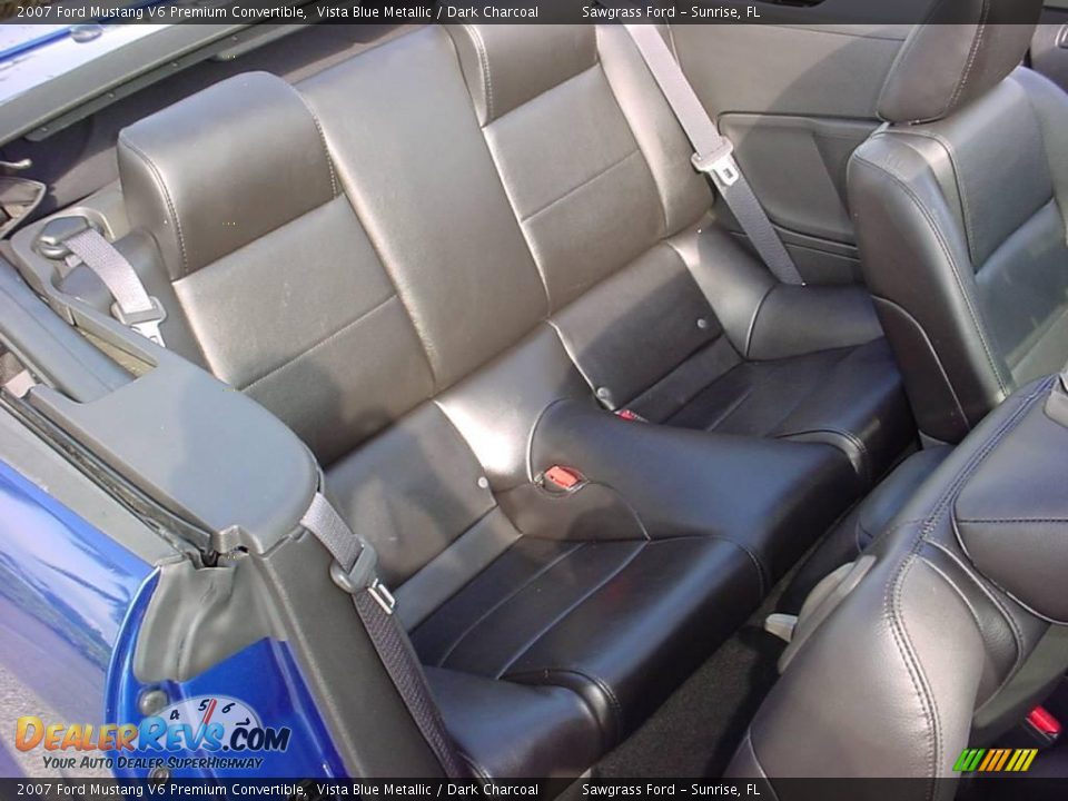 2007 Ford Mustang V6 Premium Convertible Vista Blue Metallic / Dark Charcoal Photo #13