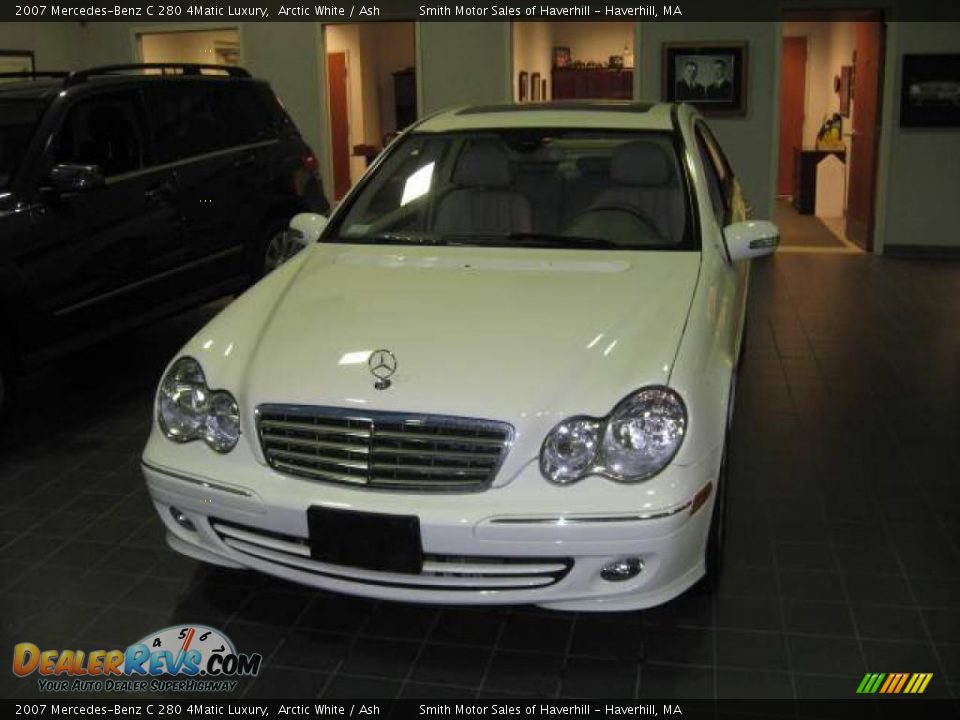 2007 Mercedes-Benz C 280 4Matic Luxury Arctic White / Ash Photo #1