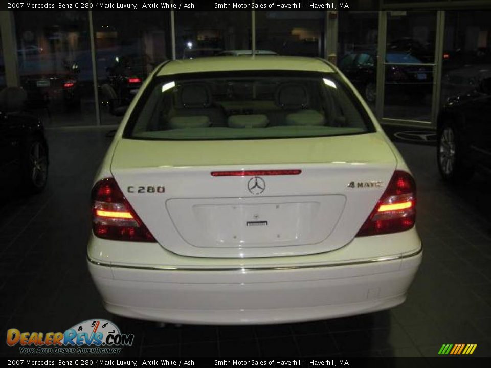 2007 Mercedes-Benz C 280 4Matic Luxury Arctic White / Ash Photo #2