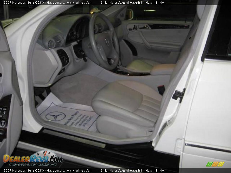 2007 Mercedes-Benz C 280 4Matic Luxury Arctic White / Ash Photo #4