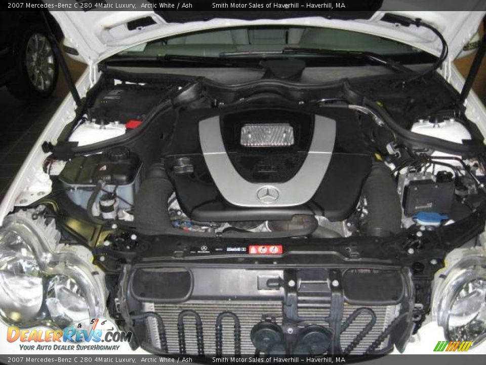 2007 Mercedes-Benz C 280 4Matic Luxury Arctic White / Ash Photo #7