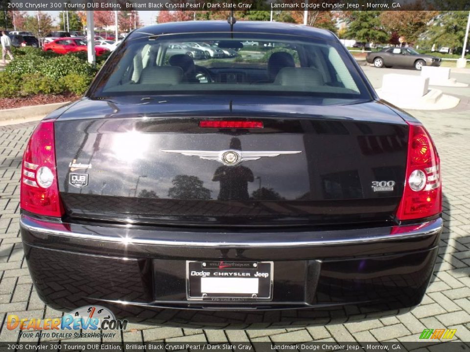 2008 Chrysler 300 Touring DUB Edition Brilliant Black Crystal Pearl / Dark Slate Gray Photo #4