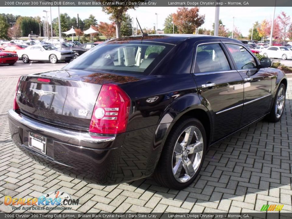 2008 Chrysler 300 Touring DUB Edition Brilliant Black Crystal Pearl / Dark Slate Gray Photo #5