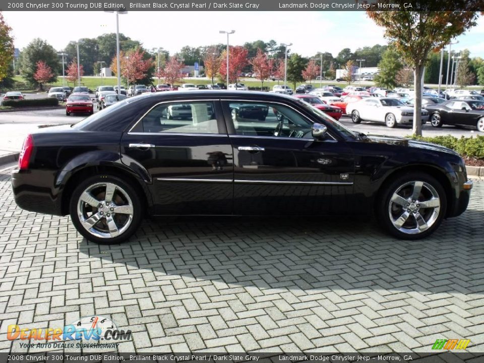 2008 Chrysler 300 Touring DUB Edition Brilliant Black Crystal Pearl / Dark Slate Gray Photo #6